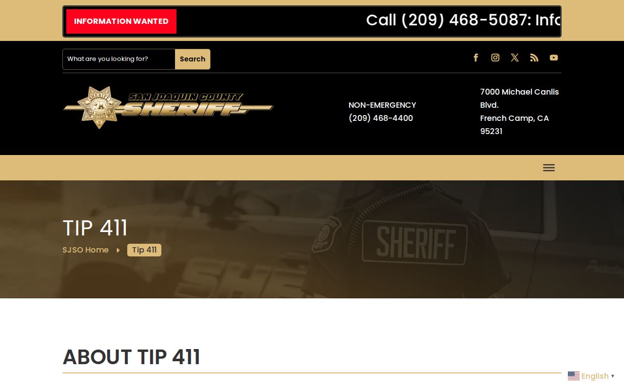 SanJoaquinCo Sheriff Tip411 app instructions