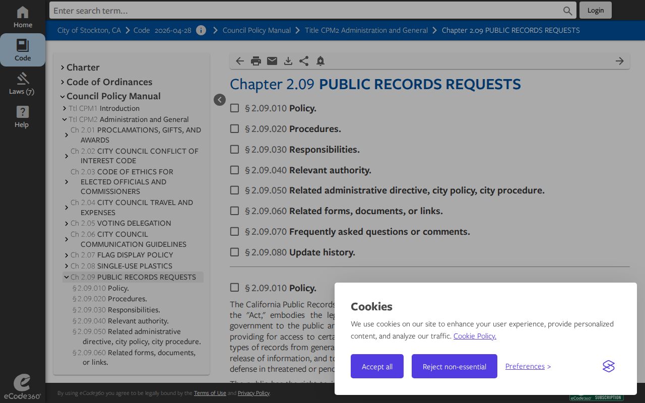 Stockton criminal records public access code